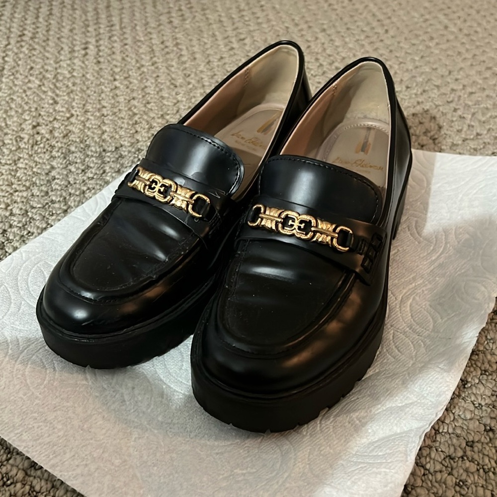 Sam Edelman Womens Black Loafers